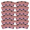 406 - Tubes incurvés DESIGN - Motif Pois Rose ancien 12MM