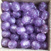 1009 - Glitter lilas - Perles Polaris rondes 10mm