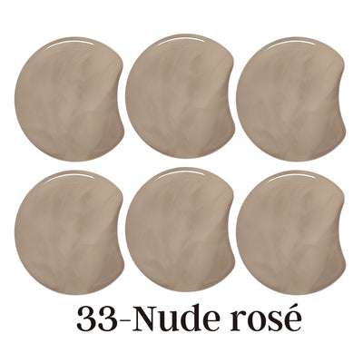 MOON 33- Palet lune incurvé Nude rosé marbré