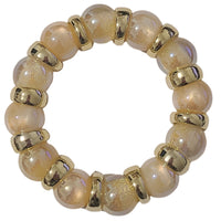 263 - Boules acryliques Glitter AB Miel 16MM