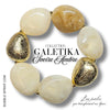 KIT bracelet collection GALETIKA - Ivoire Ambre