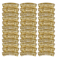 TINY tube incurvé Paillettes dorées 5MM