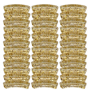 TINY tube incurvé Paillettes dorées 5MM
