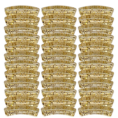 TINY tube incurvé Paillettes dorées 5MM