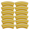 450 - Tubes incurvés DESIGN - Motif Rayures 12MM - Citron