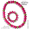 ABACO Collier & bracelet Fuchsia