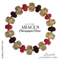 ABACUS Bracelet Champagne Cerise