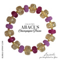 ABACUS Bracelet Champagne Prune