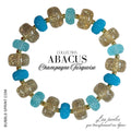 ABACUS Bracelet Champagne Turquoise