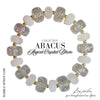 ABACUS Bracelet Argent Crystal Blanc