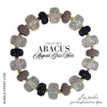 ABACUS Bracelet Argent Gris Noir