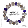 ABACUS Bracelet Argent Bleu Gris