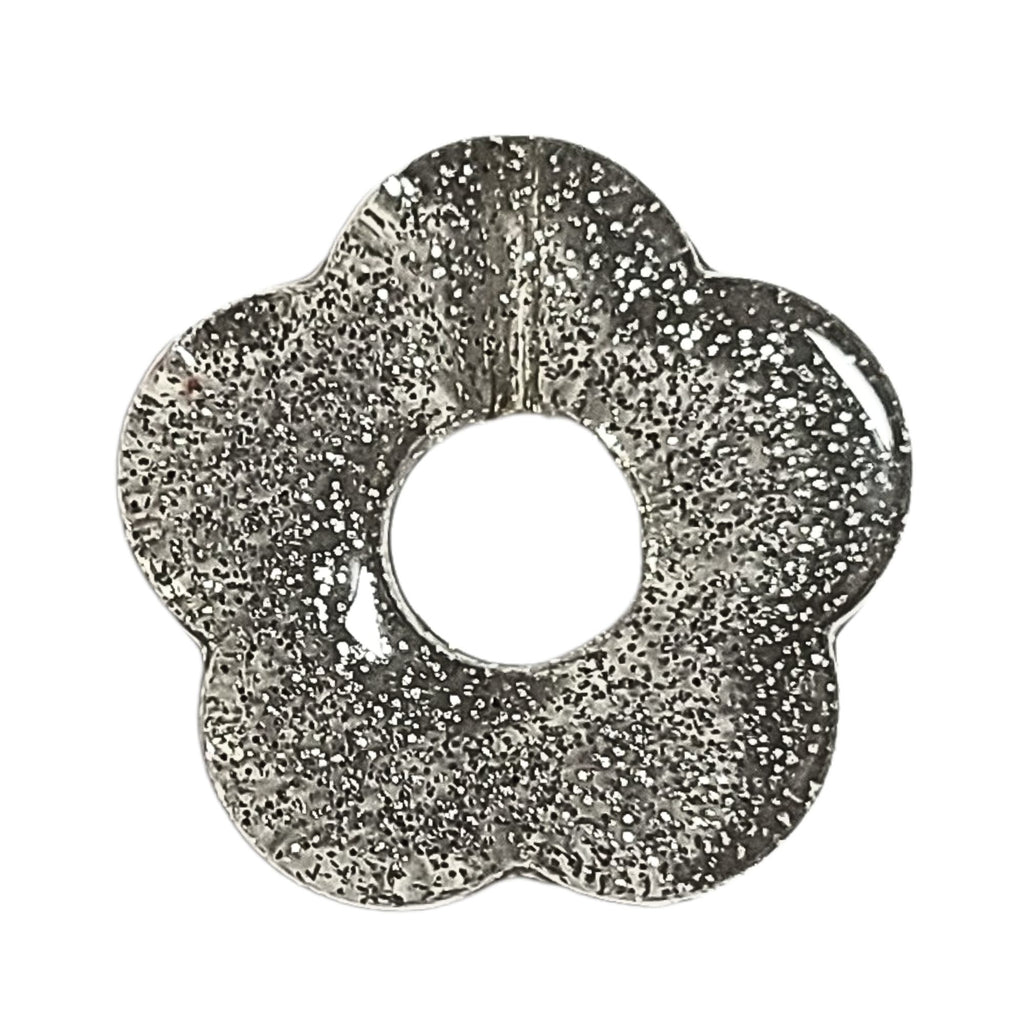 83- Fleur Capucine Glitter argent