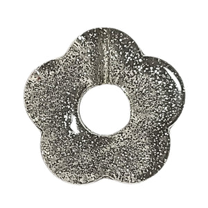 83- Fleur Capucine Glitter argent
