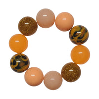 52 - Boules acryliques brillantes Orange 20MM