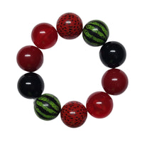 53 - Boules acryliques brillantes Rouge 20MM