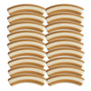 459 - Tubes incurvés DESIGN - Motif Rayures 8MM - Biscuit