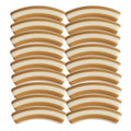 459 - Tubes incurvés DESIGN - Motif Rayures 8MM - Biscuit