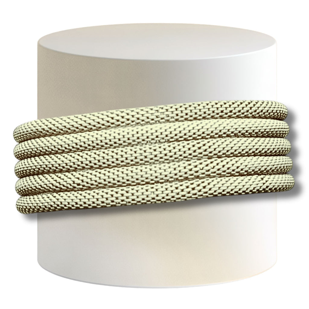 21- Bracelet élastique cotte de mailles - Beige Mat