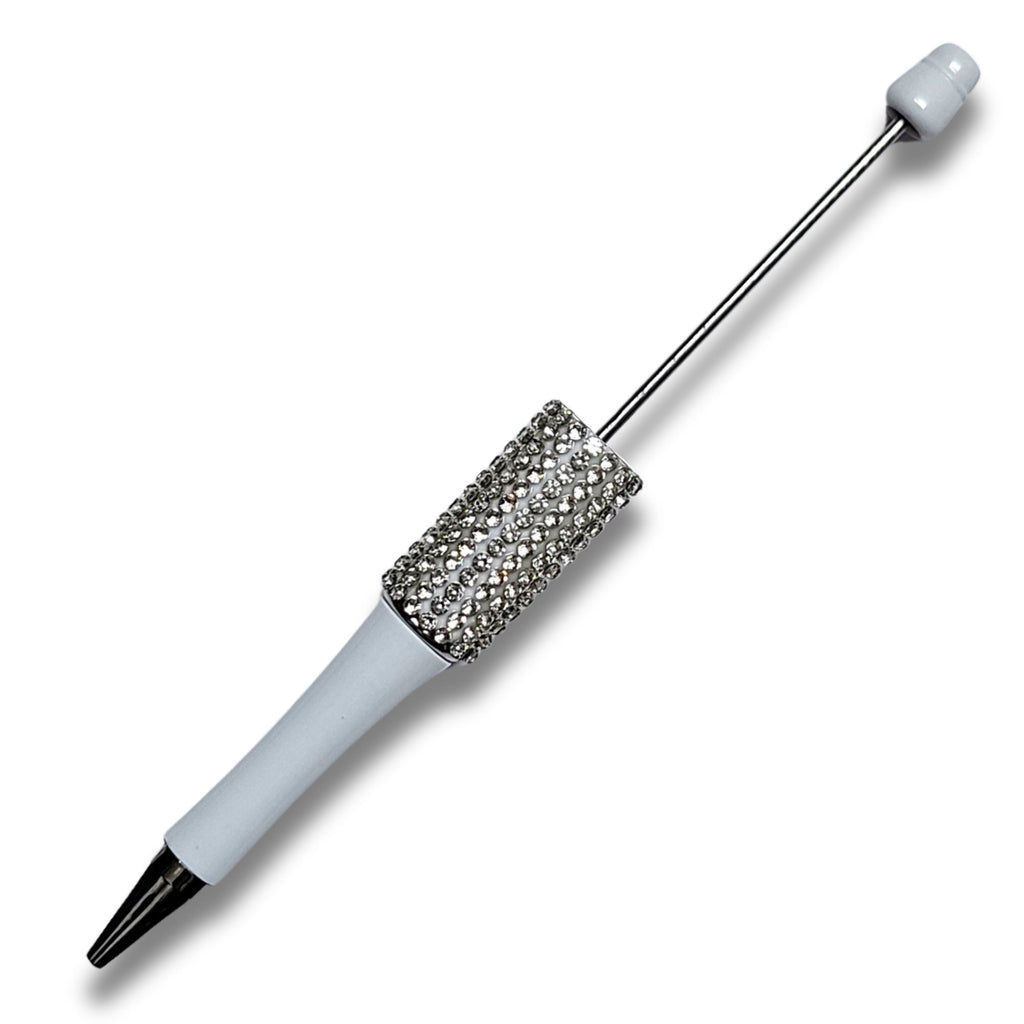 Stylo à personnaliser,  Blanc Strass, Réf ST18