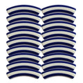 453 - Tubes incurvés DESIGN - Motif Rayures 8MM - Bleu