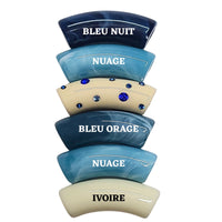 Camaieu 222- Lot mixte de 6 tubes incurvés 12MM