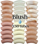 Camaieu 79- Lot mixte tubes incurvés Blush 12MM
