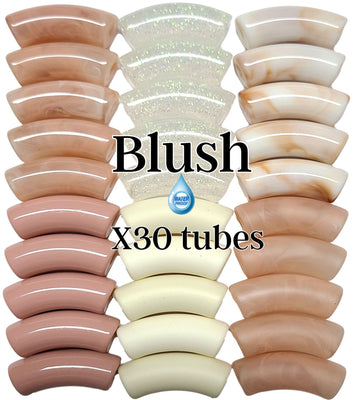 Camaieu 79- Lot mixte tubes incurvés Blush 12MM