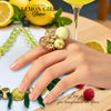 334 - Boules acryliques Citrons 16MM