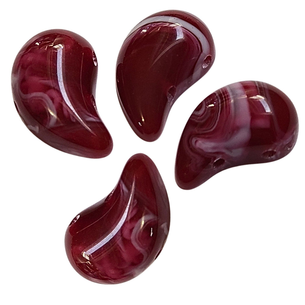 5- Magatama, Bordeaux marbré