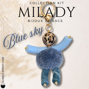 8-Milady Blue sky KIT Bijou de sac/porte-clés