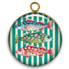 76 - Pendentif "Intemporel" -  Rayures & poissons
