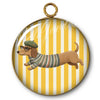 79 - Pendentif "Intemporel" -  Rayures & Teckel