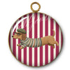 85 - Pendentif "Intemporel" -  Rayures & Teckel