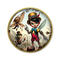 Cabochons en verre Pinocchio-Réf CAB15