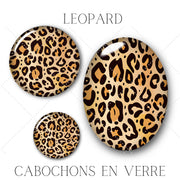 Cabochons en verre Léopard -Réf CAB32
