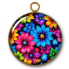 57 - Pendentif "Intemporel" -  Fleurs