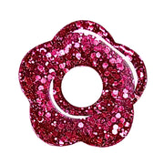 79 - Fleur Capucine paillettes fuchsia