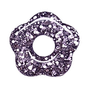 80 - Fleur Capucine paillettes mauve