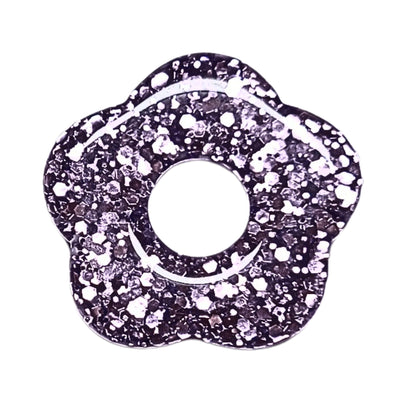 80 - Fleur Capucine paillettes mauve