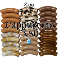 Camaieu 29- Lot mixte tubes incurvés Cappuccino 8MM