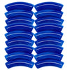 420 - Tubes incurvés Capri blue marbré 8MM