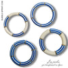 458 - Tubes incurvés DESIGN - Motif Rayures 8MM - Caraïbes