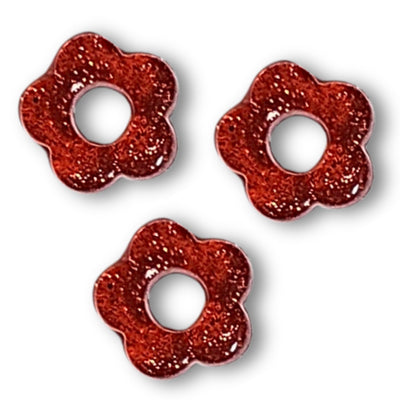 98- Fleur BABY glitter cerise - 20mm