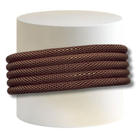 23- Bracelet élastique cotte de mailles - Chocolat Mat