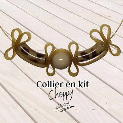 KIT collier collection Choppy - Léopard