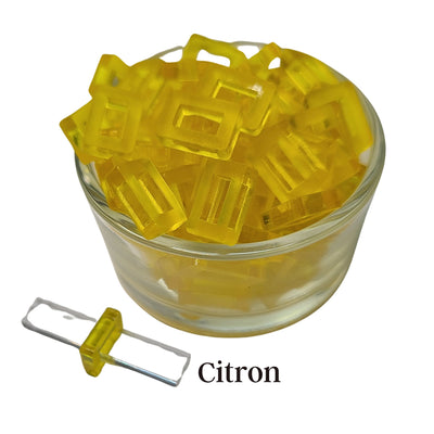 3- Perle rectangulaire pour tubes creux, Citron