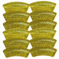 12- Tubes incurvés à paillettes, Citron 12MM