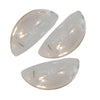 1 - Tranches CLEMENTIS à 2 trous - Quartz blanc marbré