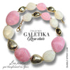 2/23MM - Galets TIKA, Ivoire marbré